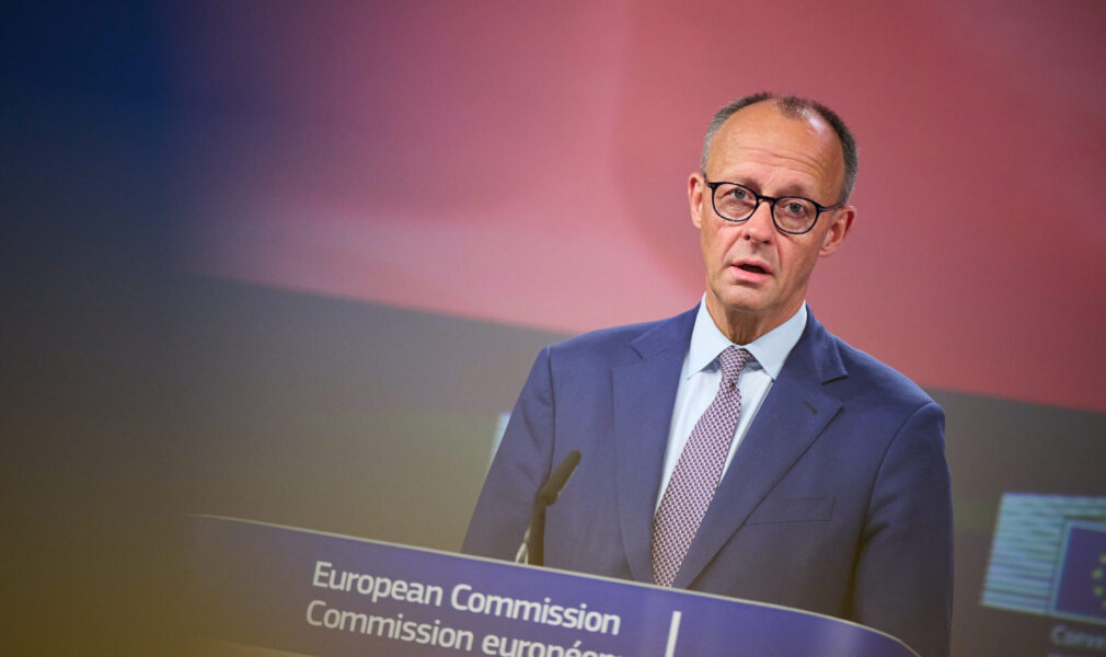 Friedrich Merz, chancelier fédéral allemand, à la Commission européenne.