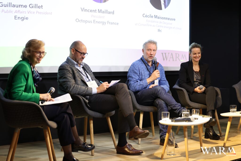 De gauche à droite, Patricia Laurent, Guillaume Gillet, Vincent Maillard et Cécile Maisonneuve, le 5 novembre, à Paris.