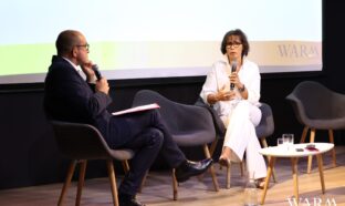Samira Draoua, PDG de Louis Dreyfus Armateurs, interrogée par Lucas Menget, lors de la conférence de WARM, le 5 novembre, à Paris.