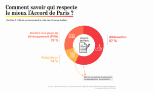 Infographie pour savoir qui respecte le mieux l'Accord de Paris