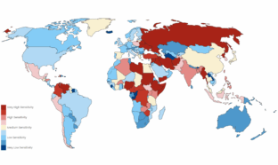Carte des conflits et sanctions en cours